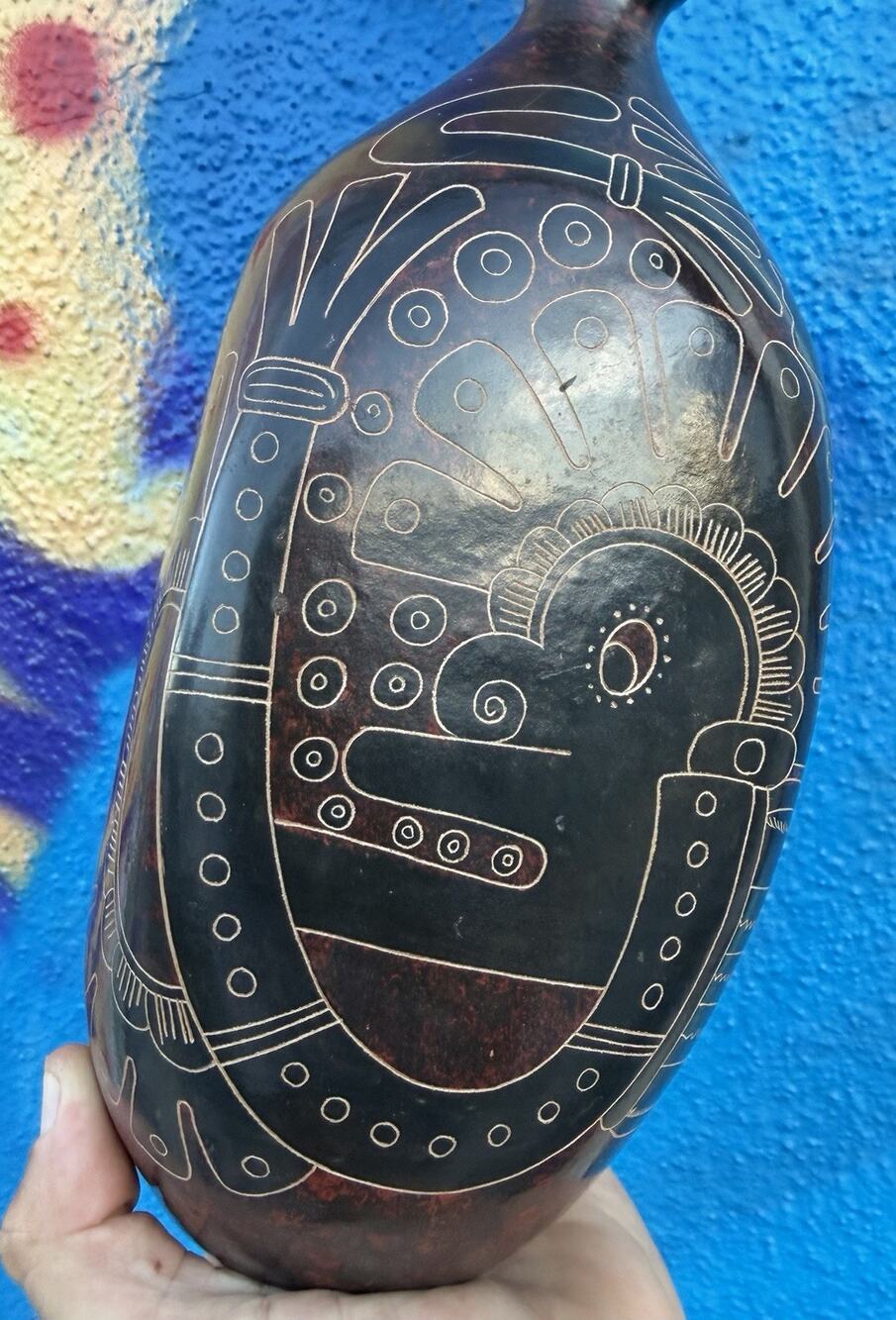 Miguel Angel Calero Nicaragua Art Pottery Pre Colombian Style Ceramic Pot